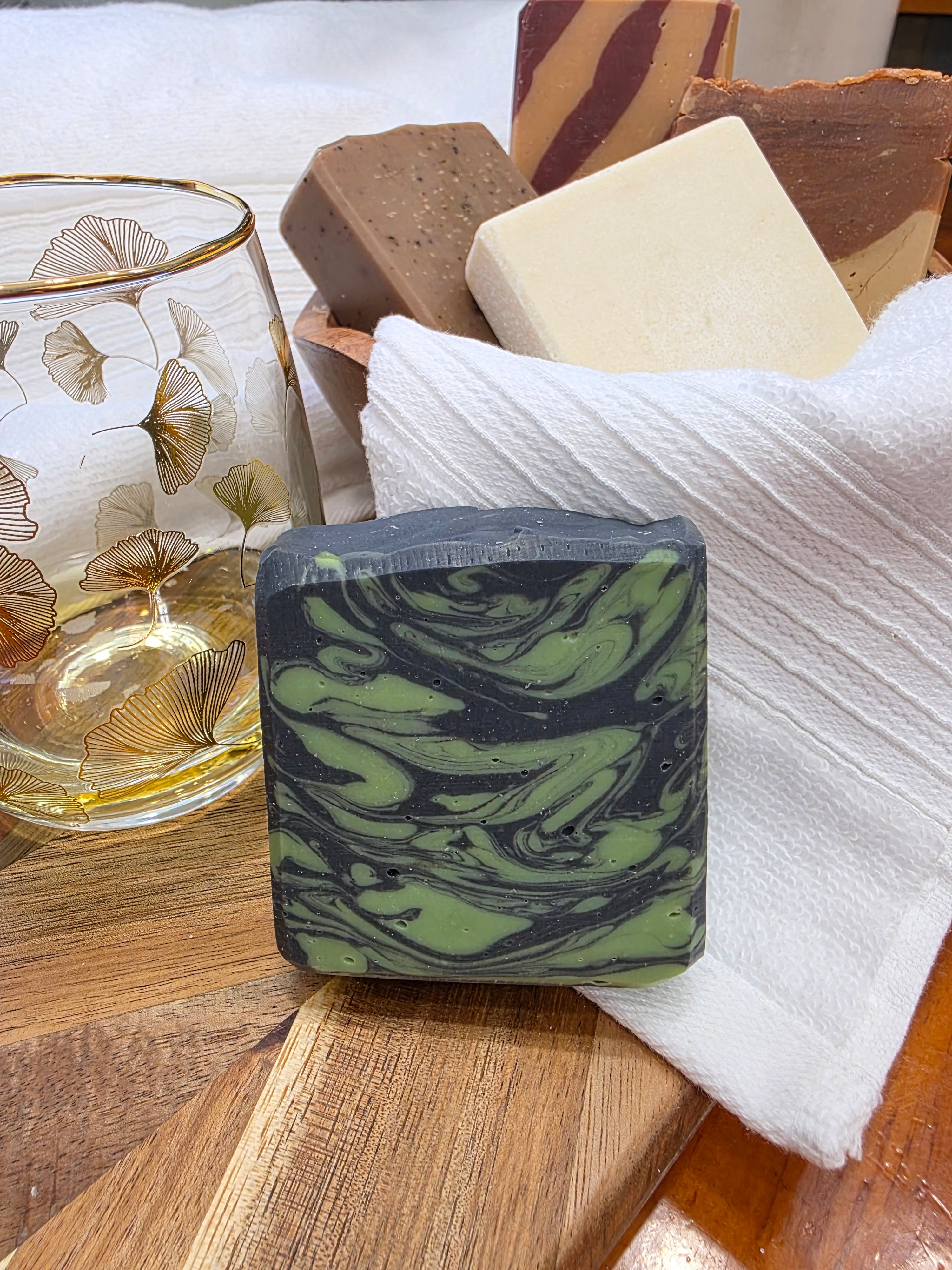 Evergreen Charcoal Bar - Handmade Soap
