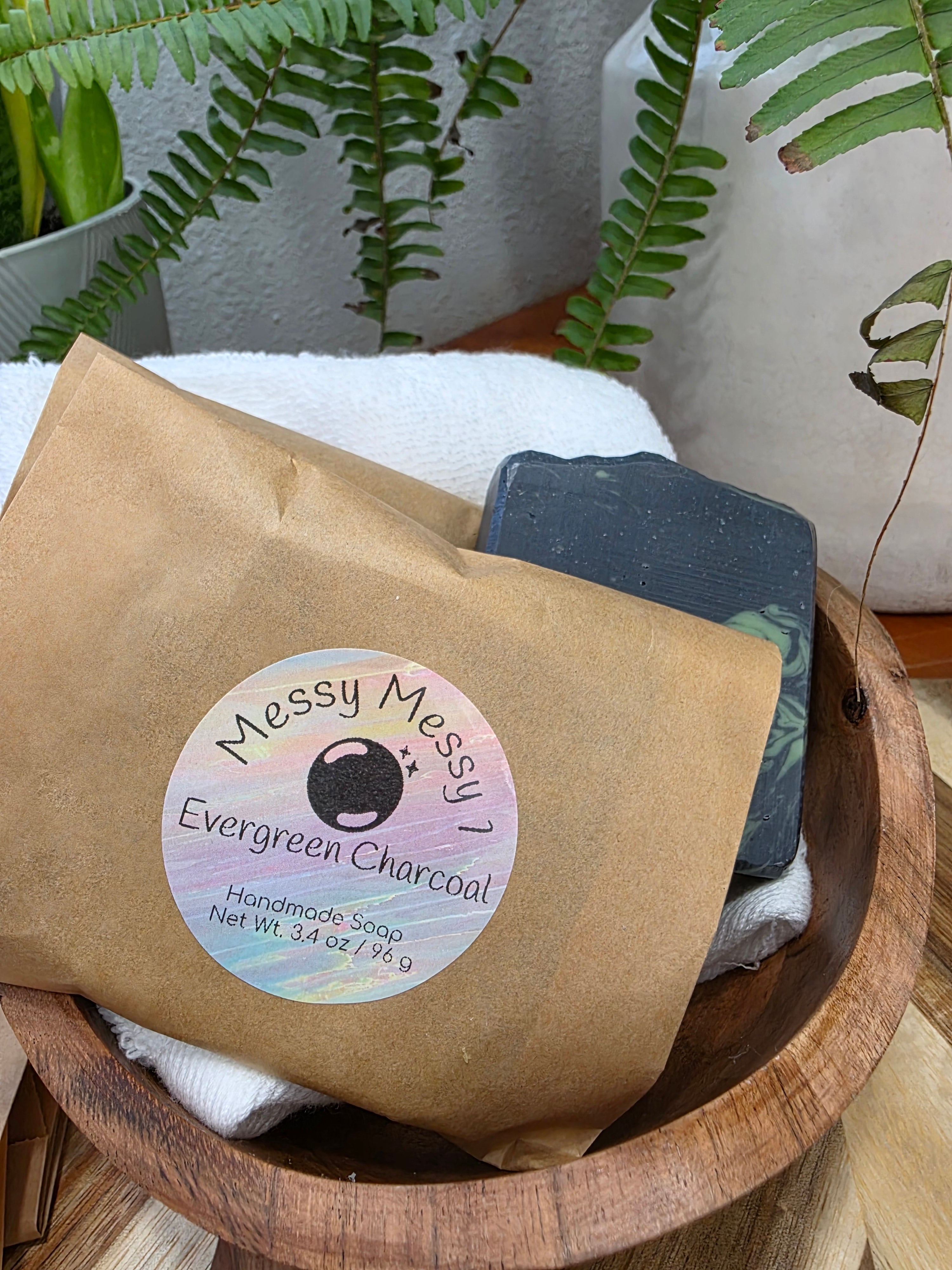 Evergreen Charcoal Bar - Handmade Soap