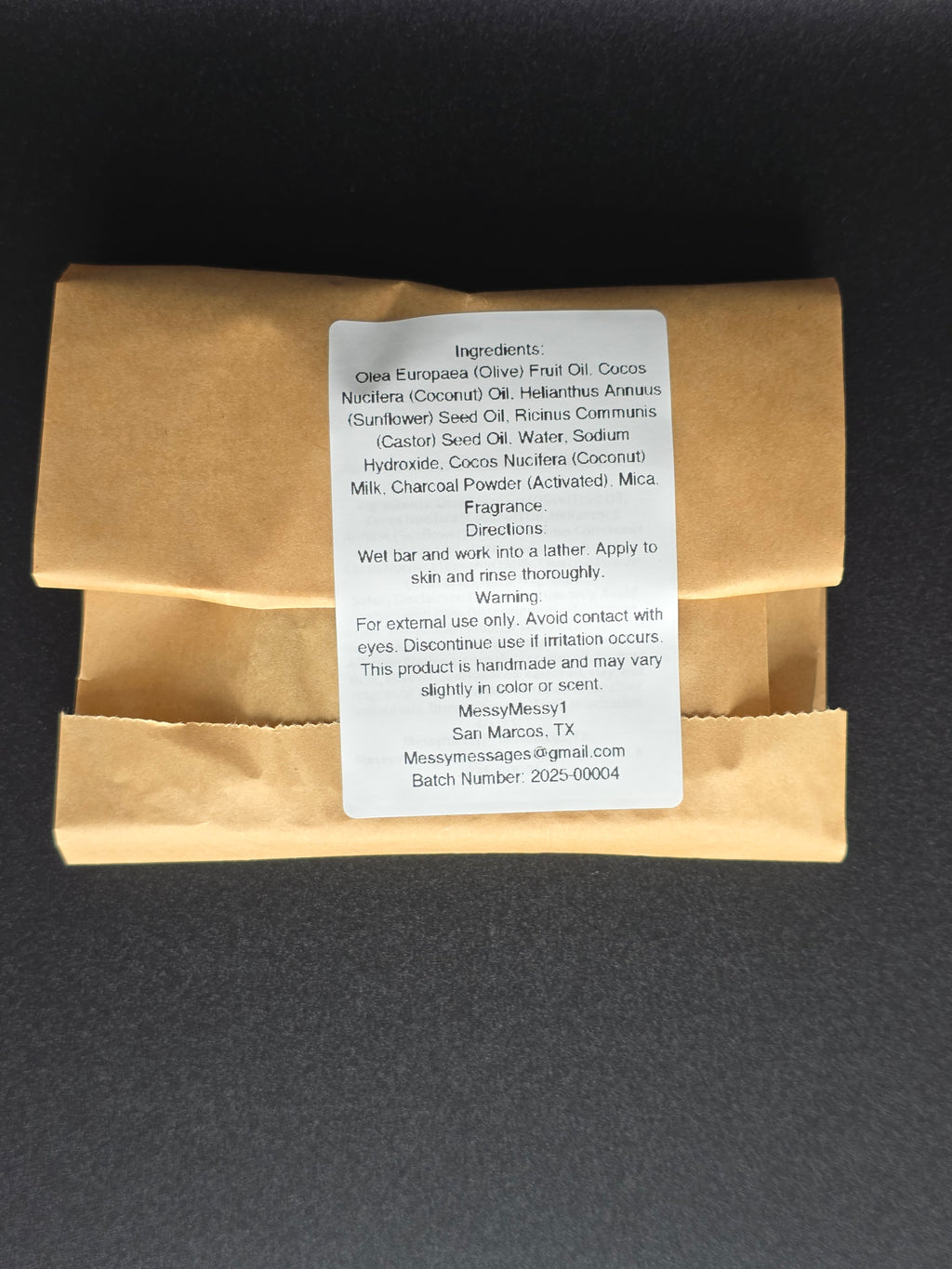 Evergreen Charcoal Bar - Handmade Soap