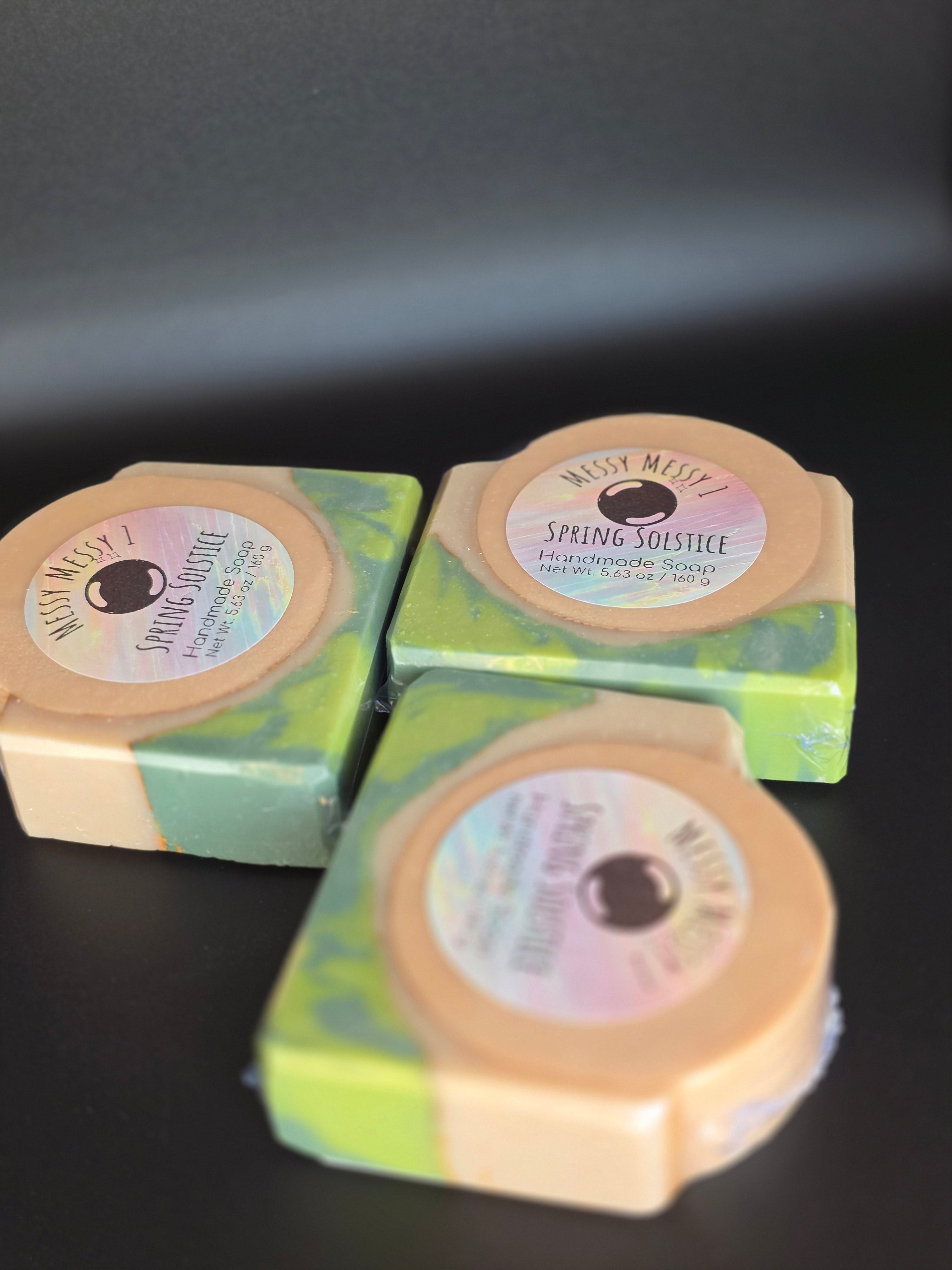 Spring Solstice - Handmade Cold Process Soap with a fresh Lemon - Lavender scent