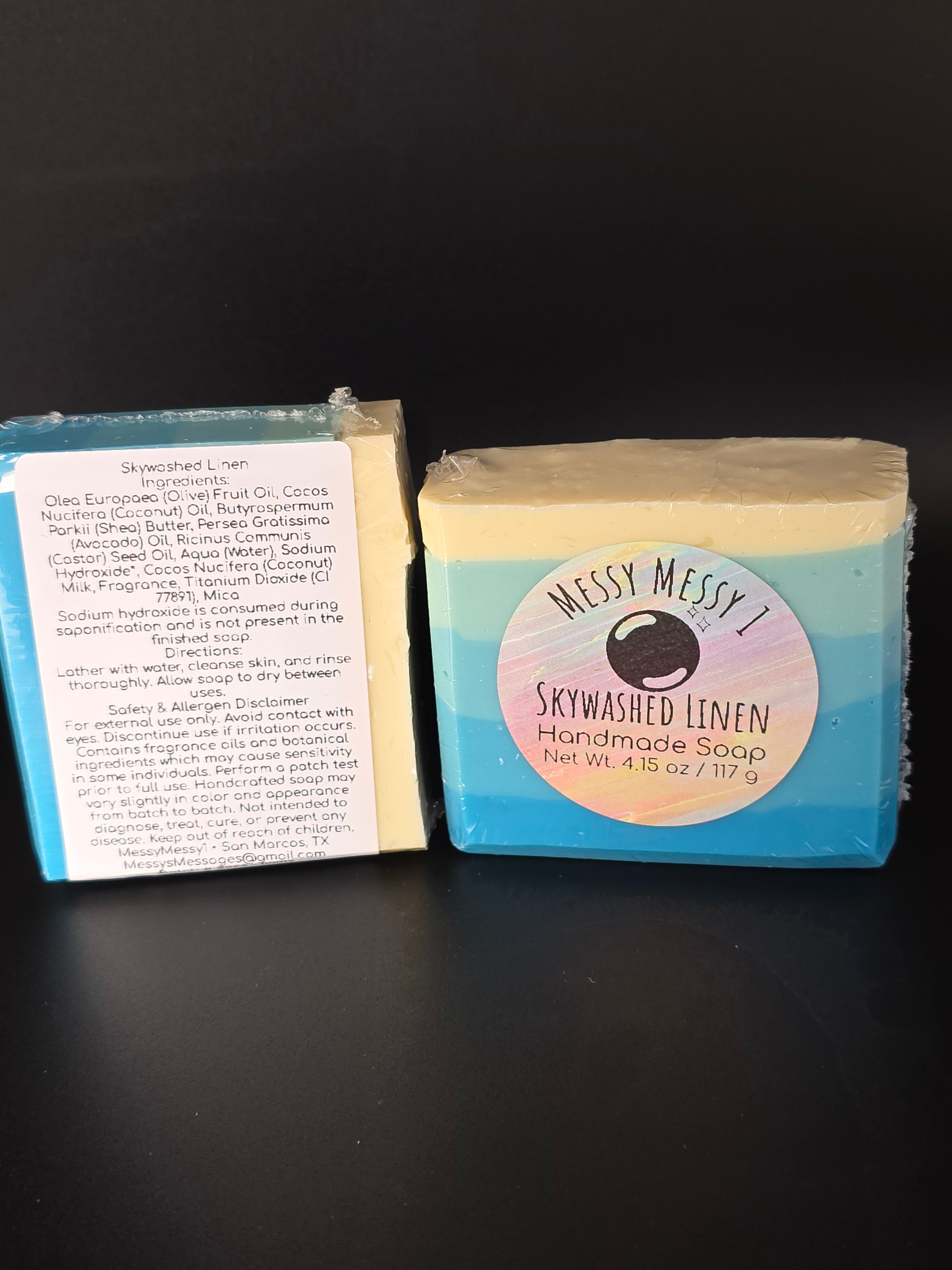 Skywashed Linen - Handmade Cold Process Soap